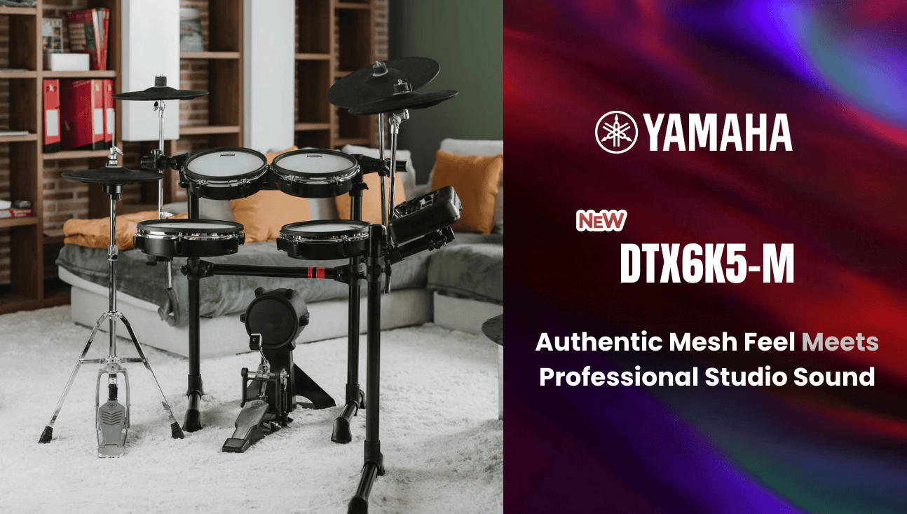 Yamaha DTX6K5-M Electronic Drum Kit – Mesh Pads