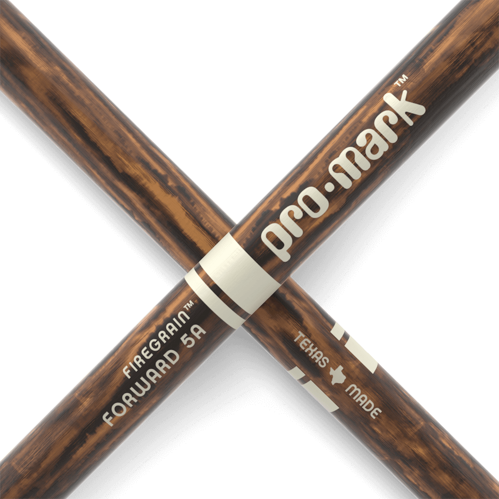 Promark 5A FireGrain Wood Tip Classic Forward Drum Sticks image