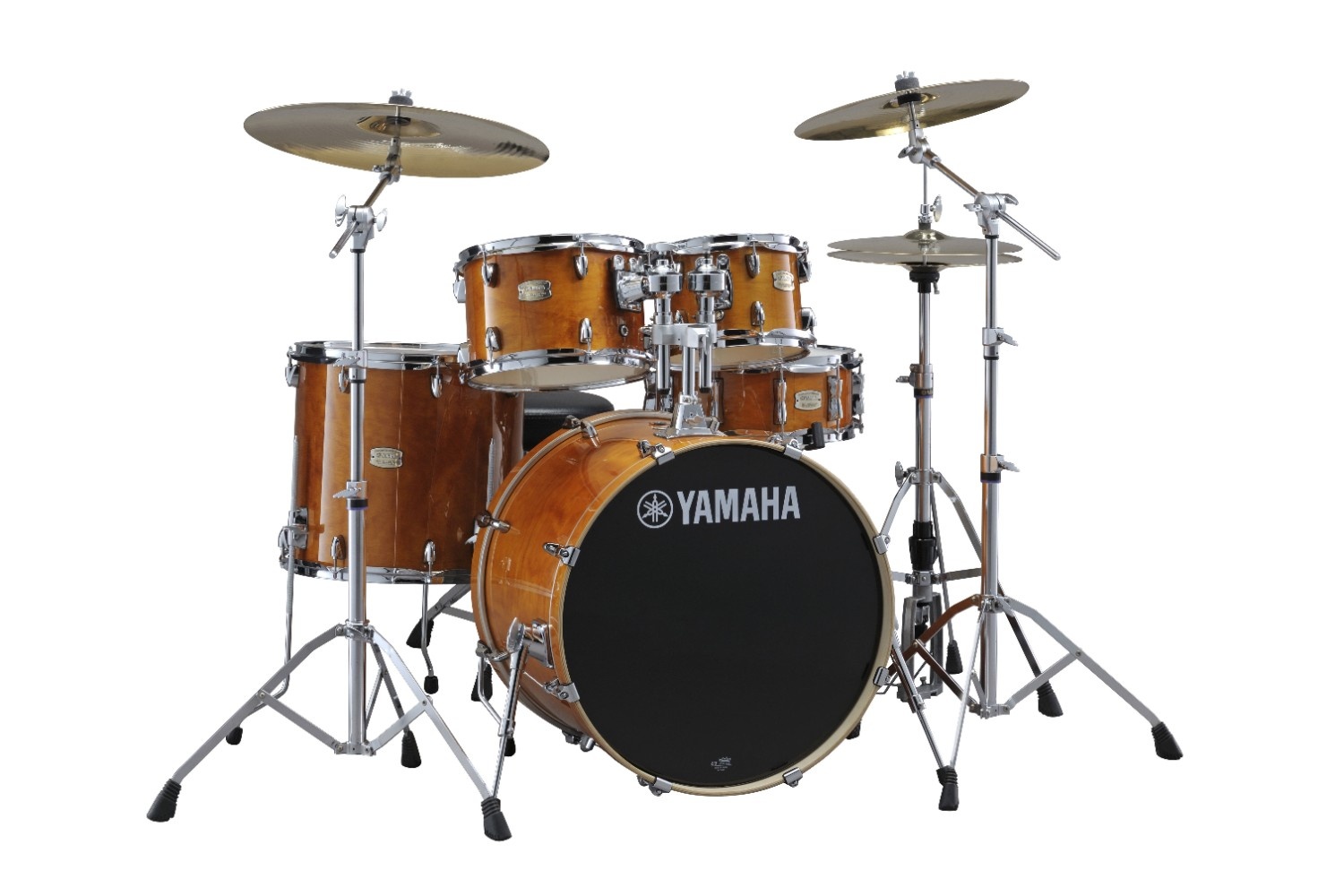 Yamaha Stage Custom SBP2F5 5-Piece Shell Pack, Honey Amber image