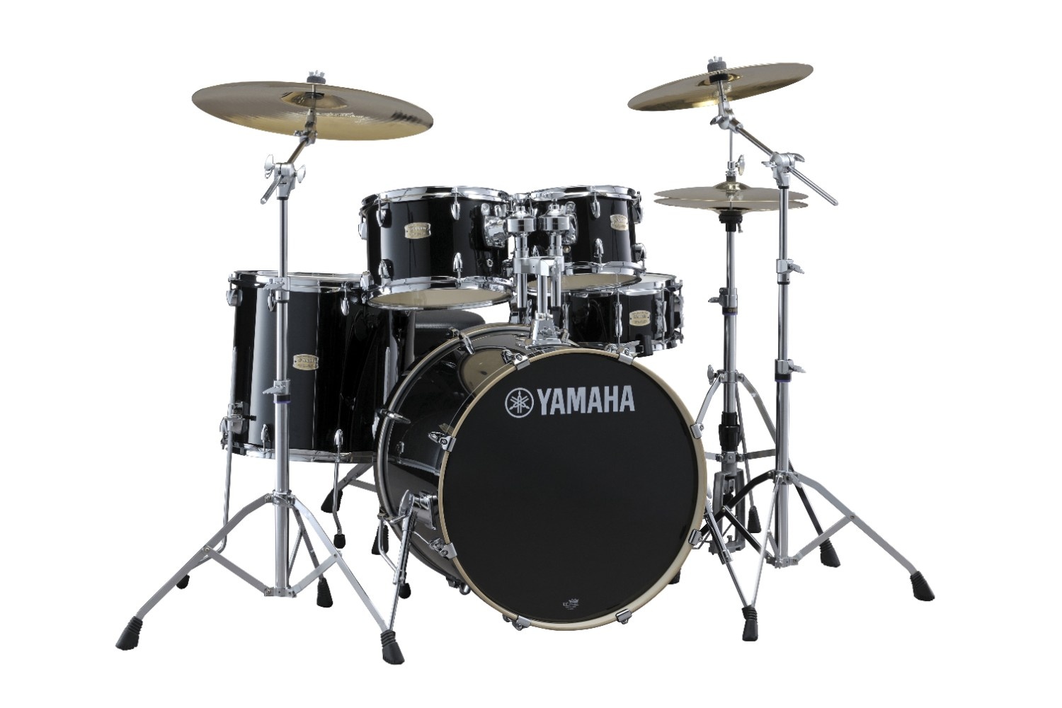 Yamaha Stage Custom SBP2F5 5-Piece Shell Pack, Raven Black image