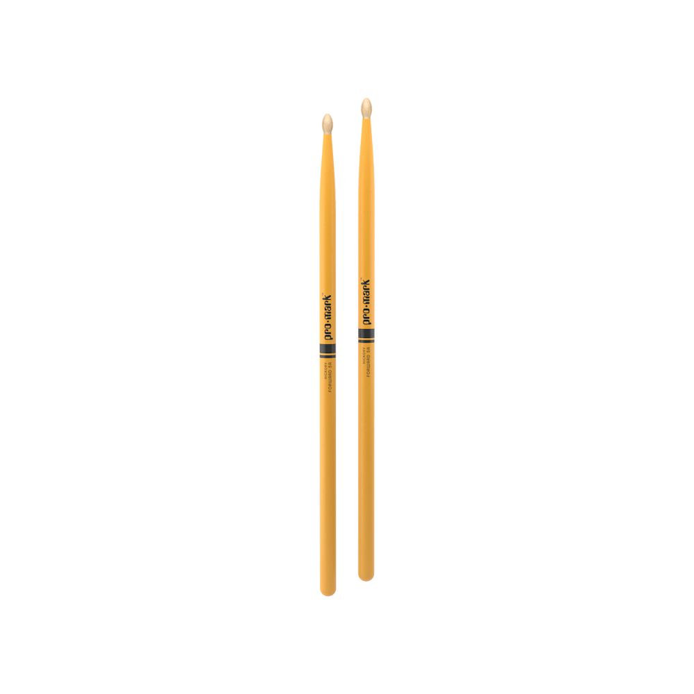 Promark 5A Yellow Wood Tip Classic Forward Drum Sticks image