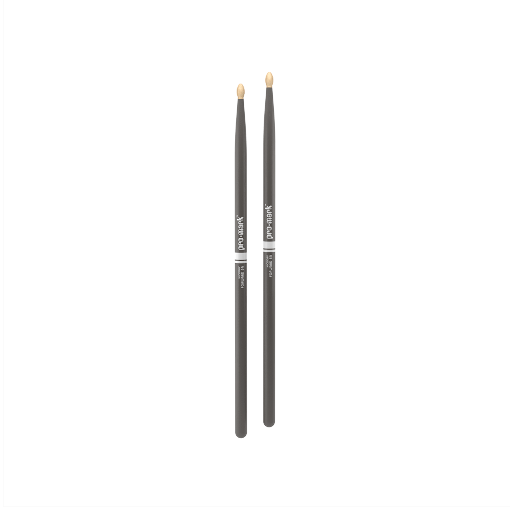 Promark 5A Grey Wood Tip Classic Forward Drum Sticks image