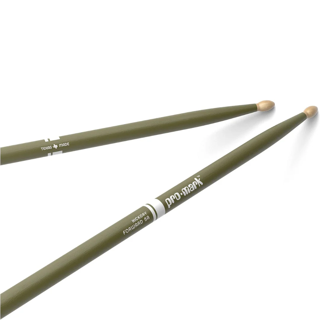 Promark 5A Green Wood Tip Classic Forward Drum Sticks image
