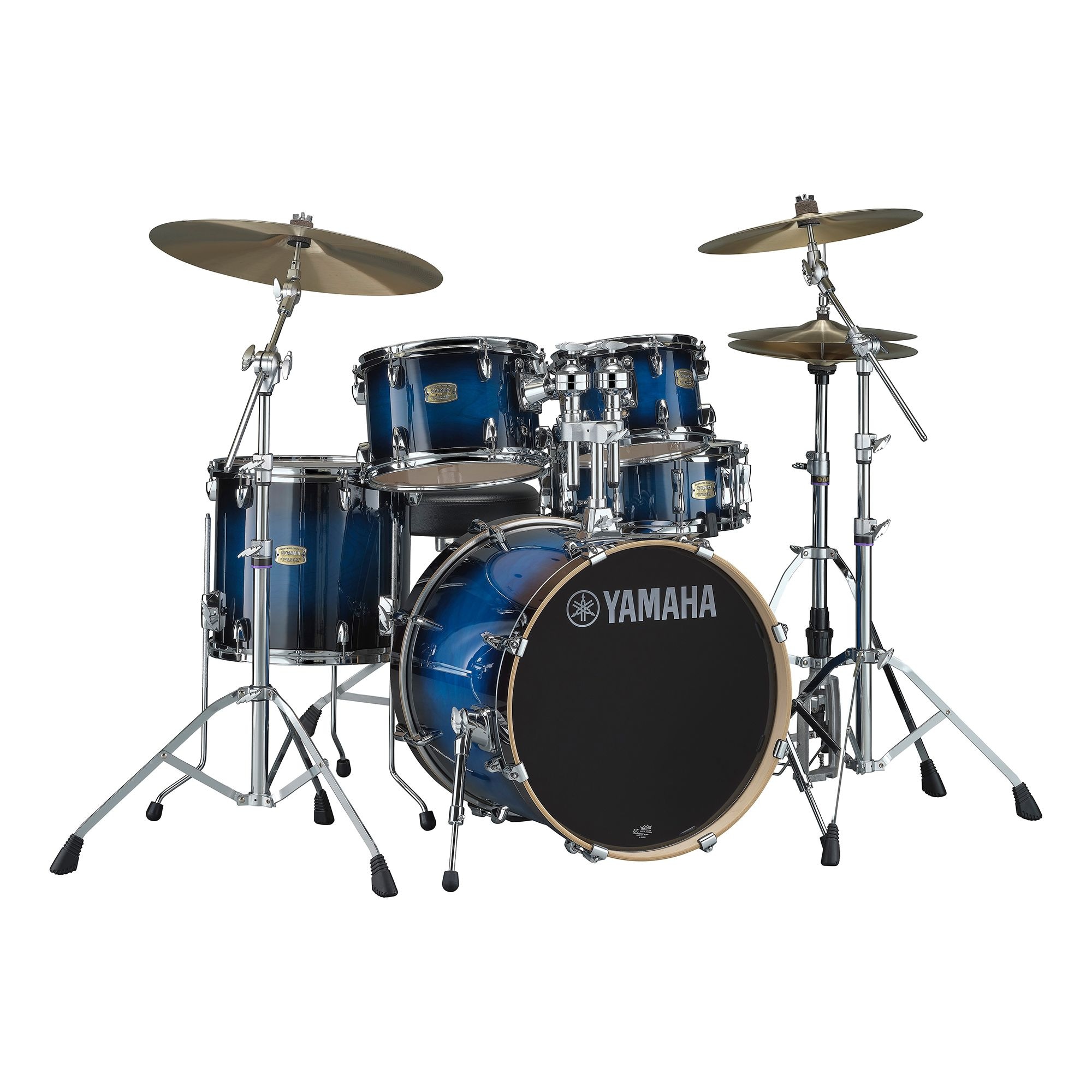 Yamaha Stage Custom SBP2F5 5-Piece Shell Pack, Deep Blue Sunburst image
