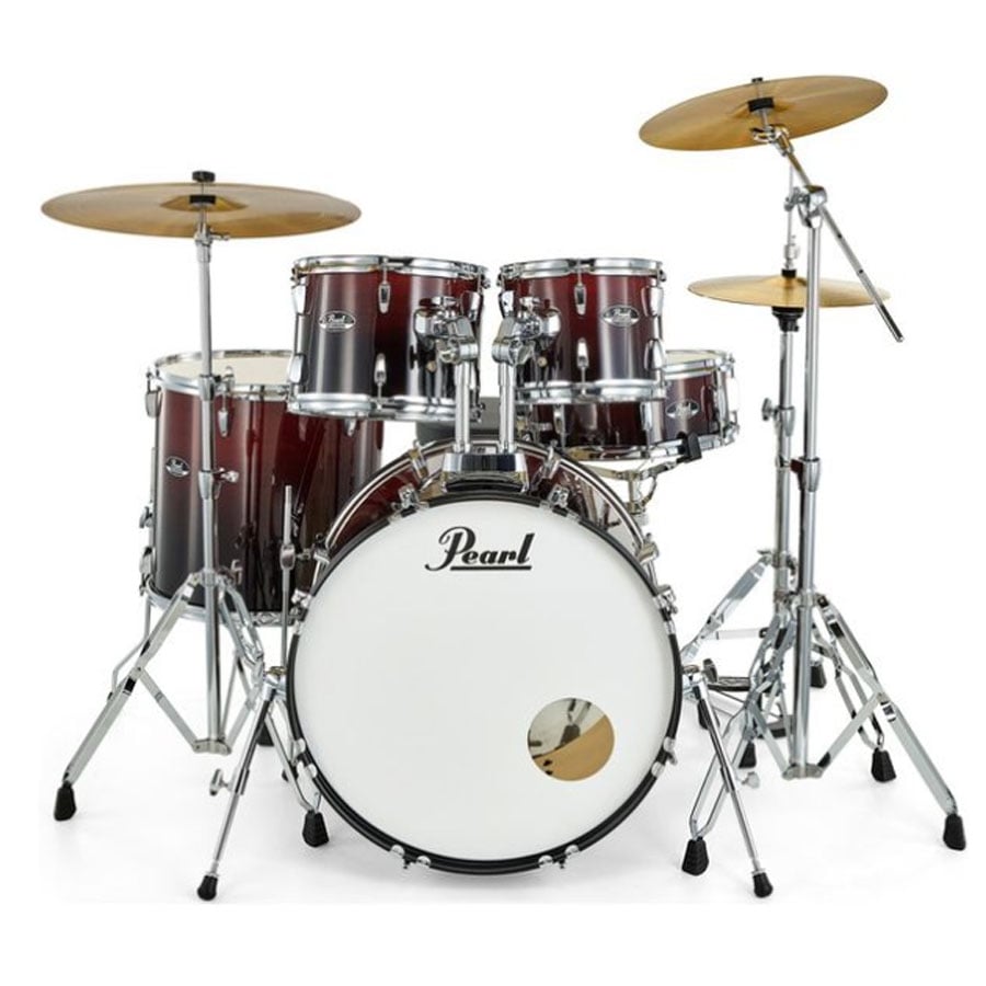 Pearl Roadshow Garnet Fade 5 Pcs Drum Set W/Stands & Cymbals image