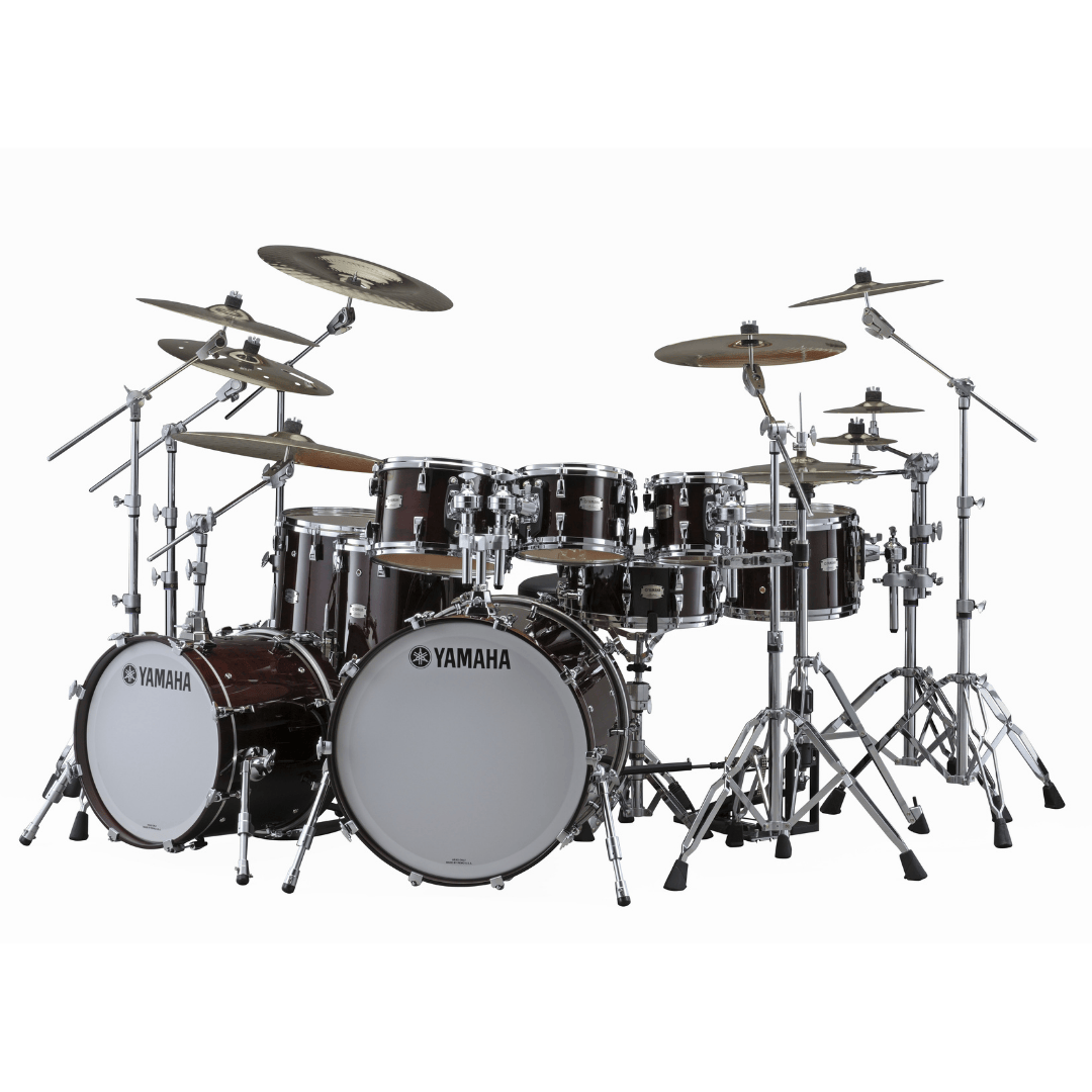 Yamaha Absolute Hybrid Maple 6-Piece Shell Pack with Tom Holders, Classic Walnut image