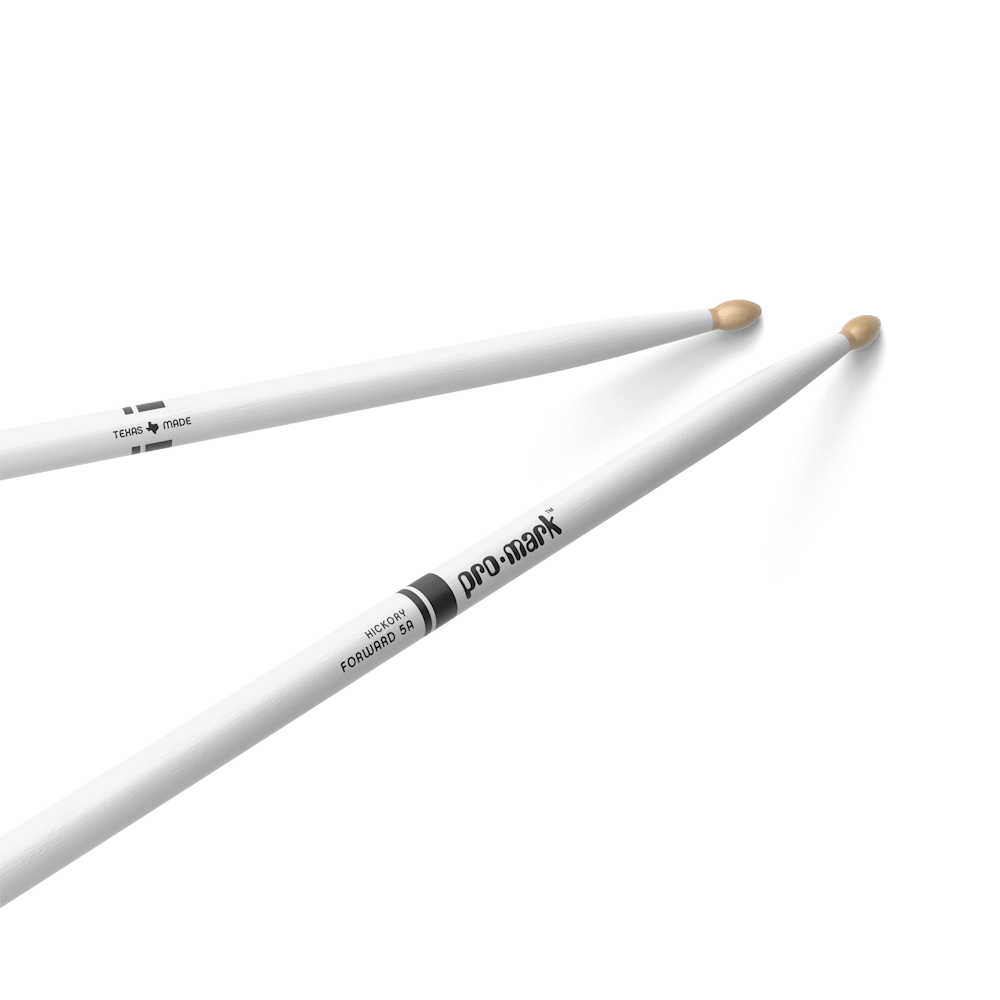 Promark 5A White Wood Tip Classic Forward Drum Sticks image