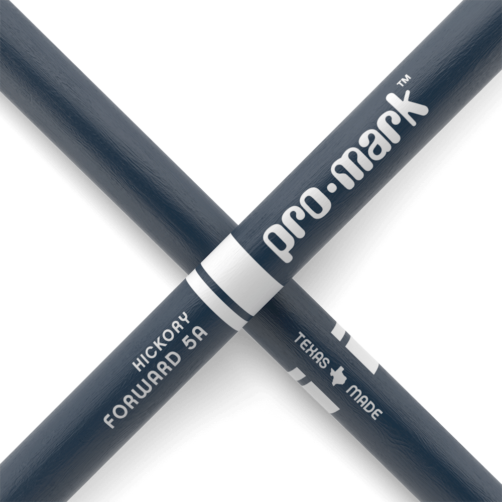 Promark 5A Blue Wood Tip Classic Forward Drum Sticks image