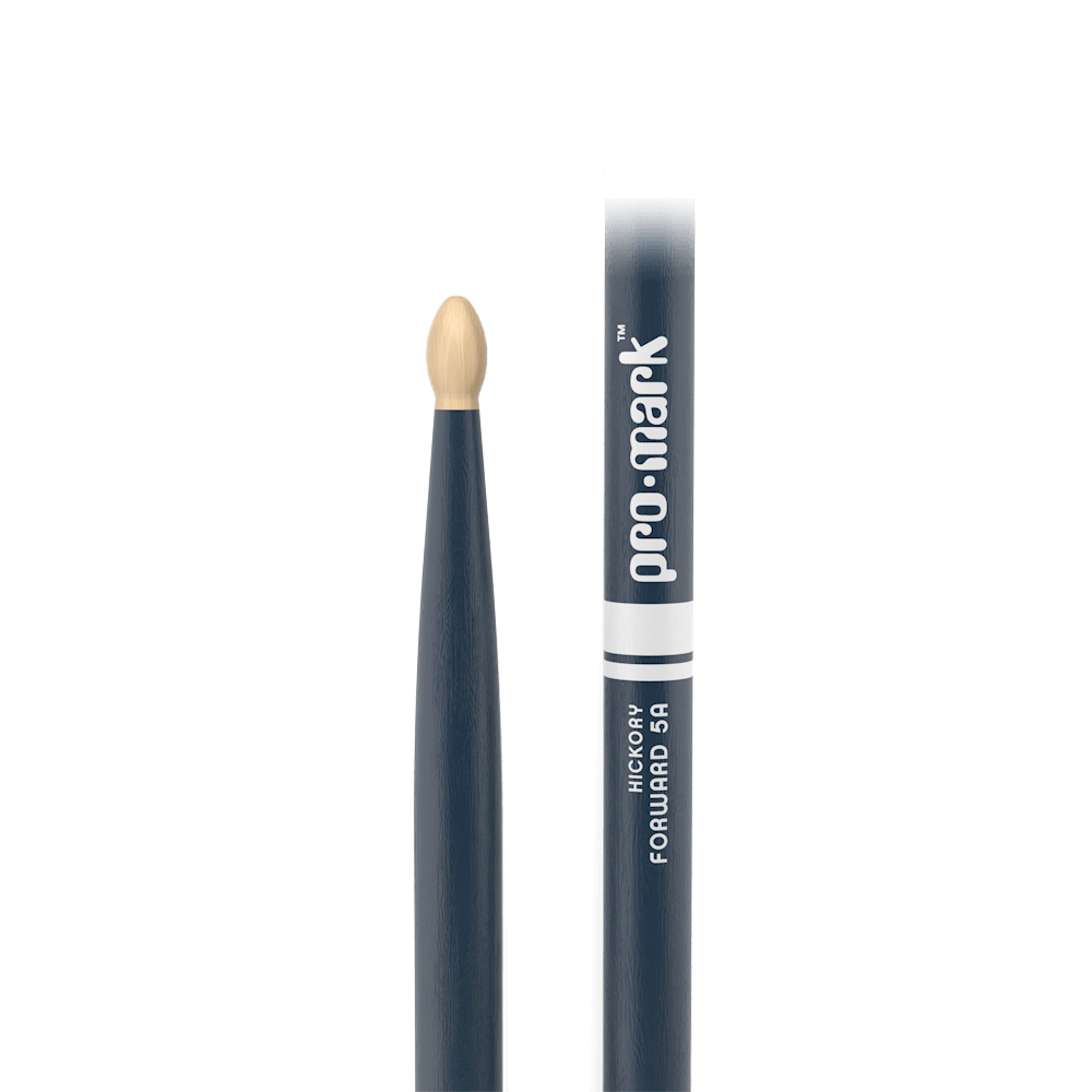 Promark 5A Blue Wood Tip Classic Forward Drum Sticks image