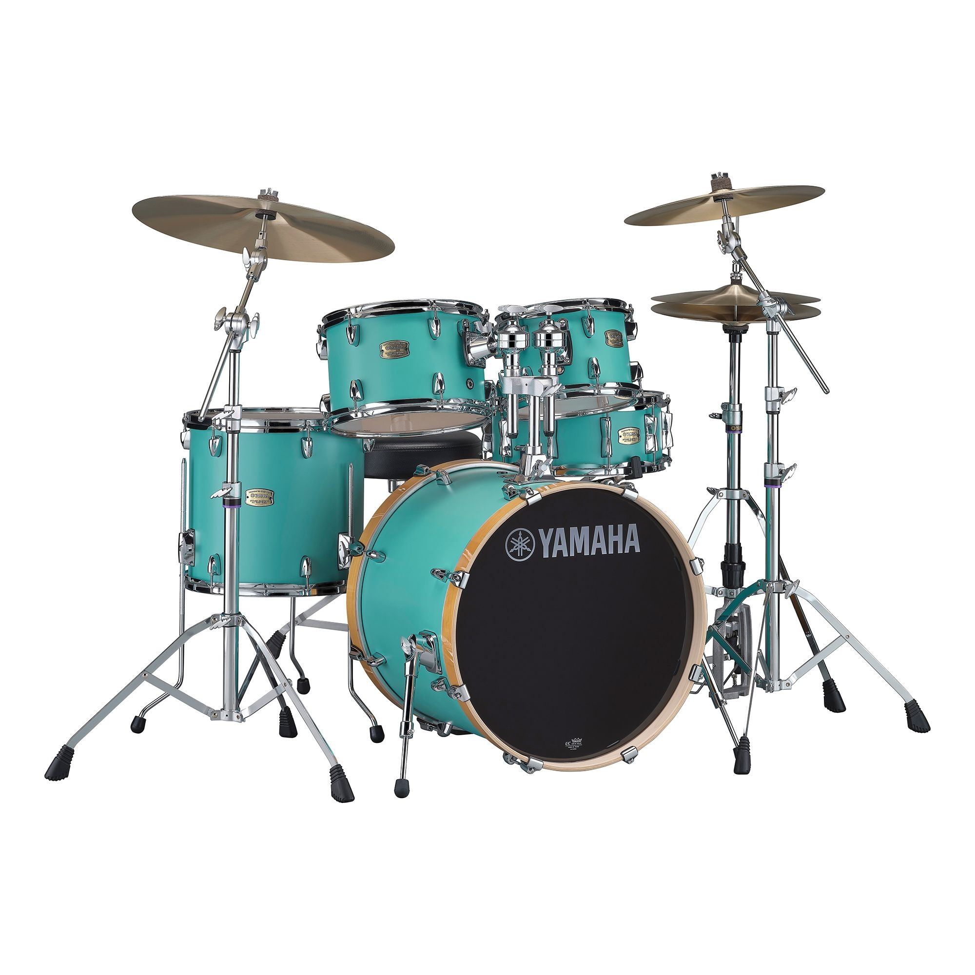 Yamaha Stage Custom SBP2F5 5-Piece Shell Pack, Surf Green image