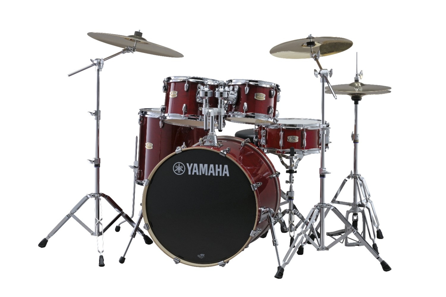 Yamaha Stage Custom SBP2F5 5-Piece Shell Pack, Cranberry red image