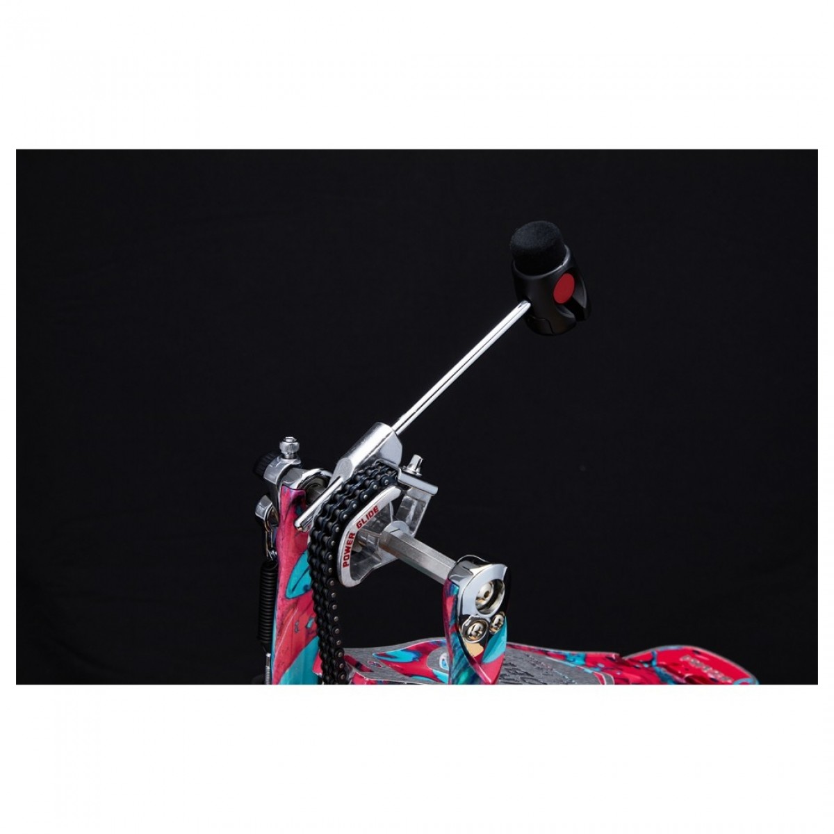 Tama 50th Anniversary Iron Cobra 900 Power Glide Twin Pedal in Marble Coral Swirl image